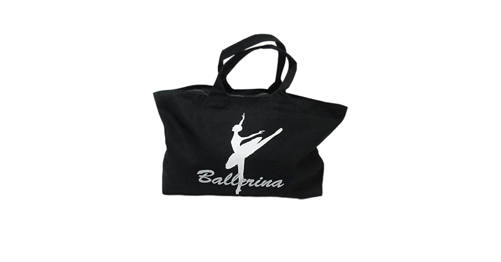 バレエレッスンバッグ 大容量 ブラック　衣装バッグ 楽天市場】【送料無料】ダンス バッグ I LOVE DANCE レッスン